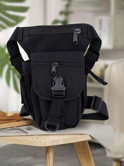 1pc Outdoor Sports Photography Single-Shoulder Crossbody Bag, Waterproof Motorcycle Lure Leg Bag, Oxford Fabric Tactical Waist Bag, Women's Leg Bag