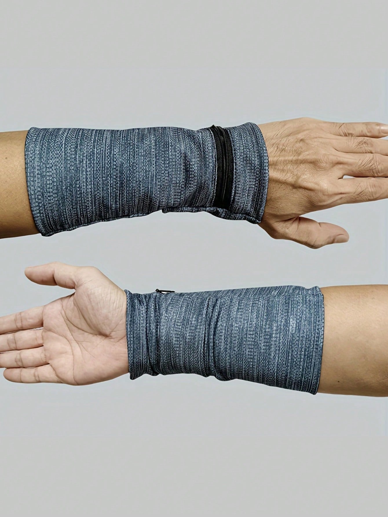 1pc Outdoor Sports Wrist Pouch/Arm Bag/Wallet/Wristband With Phone Pocket, Cycling, Running Fitness Unisex Running Hand Wrist Guard Storage Bag, Zipper Sweat Band Wrist Support Wristband Sweatband Wri