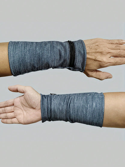 1pc Outdoor Sports Wrist Pouch/Arm Bag/Wallet/Wristband With Phone Pocket, Cycling, Running Fitness Unisex Running Hand Wrist Guard Storage Bag, Zipper Sweat Band Wrist Support Wristband Sweatband Wri