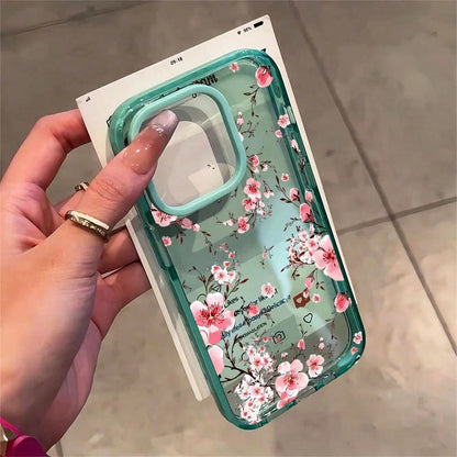 1PC Pink Cherry Blossom Phone Case, Watercolor Style, Phone Case For IPhone 17 Pro Max 17 Air 17Pro 16 15 14 13 12 11 Pro Max, Floral Gift, Spring Blossom Design, Delicate Pink Flowers Theme, Artistic