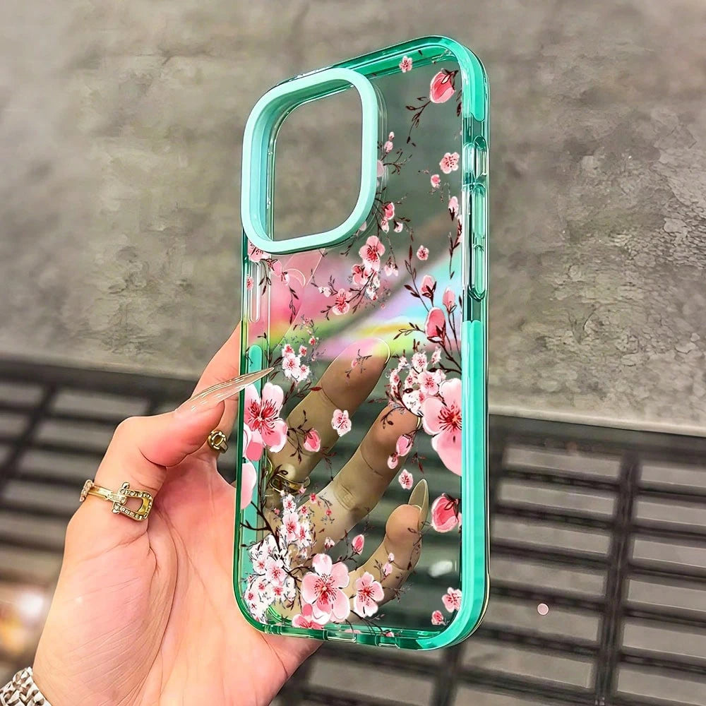 1PC Pink Cherry Blossom Phone Case, Watercolor Style, Phone Case For IPhone 17 Pro Max 17 Air 17Pro 16 15 14 13 12 11 Pro Max, Floral Gift, Spring Blossom Design, Delicate Pink Flowers Theme, Artistic