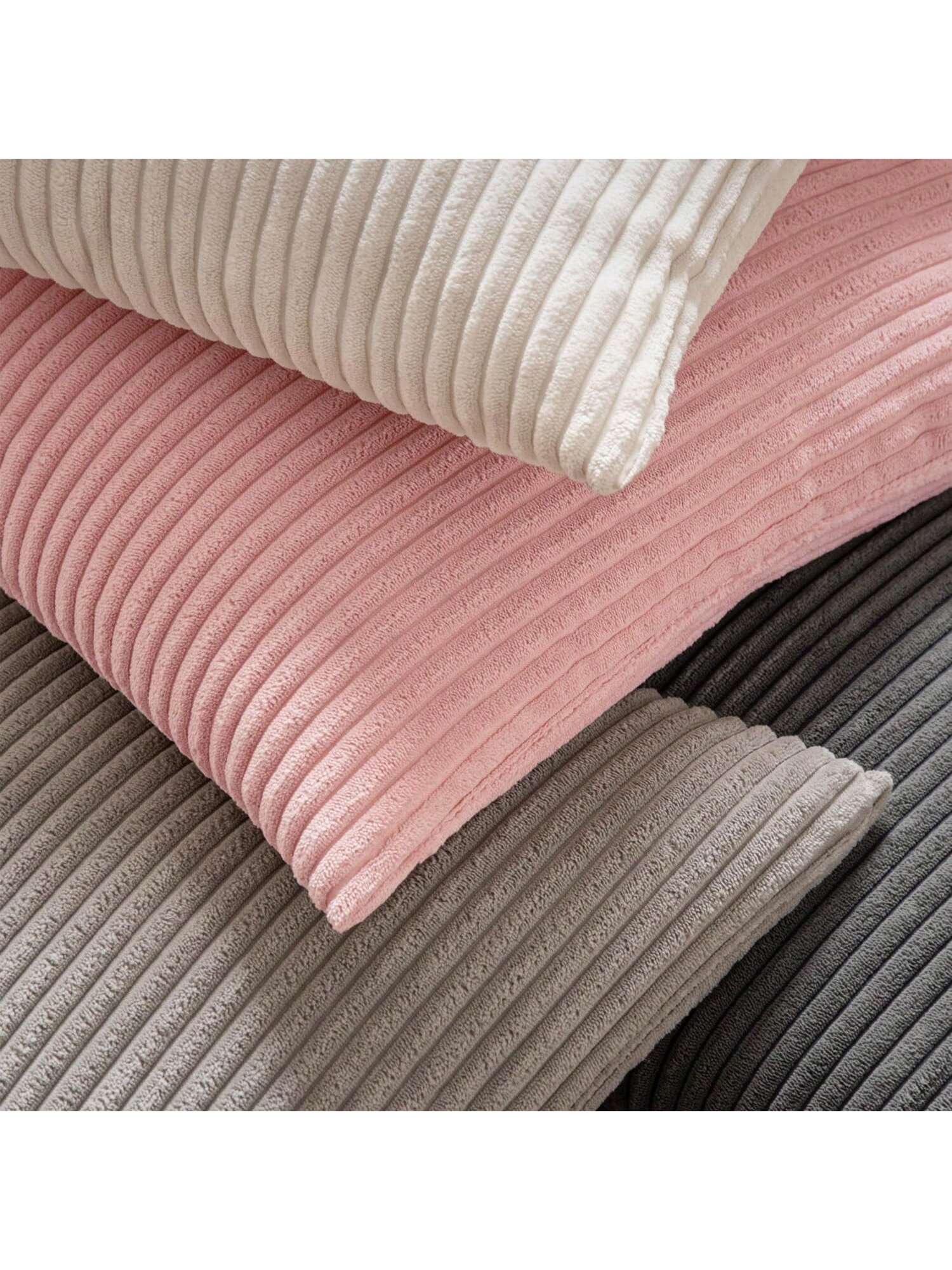 1pc Plain Ribbed Striped Soft Decorative Throw Pillow Case, Square Cushion Cover, Spring Winter Holiday Home Decor, Soft Comfy Striped Fabric, Modern Decor For Sofa, Bedroom, Dorm