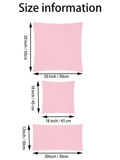 1pc Plush Embossed Square Pillowcase (Without Pillow Core) Simple Style Suitable For Living Room And Bedroom, All Seasons