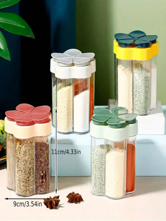 1pc Portable 5-In-1 Spice Container For Home Kitchen Use