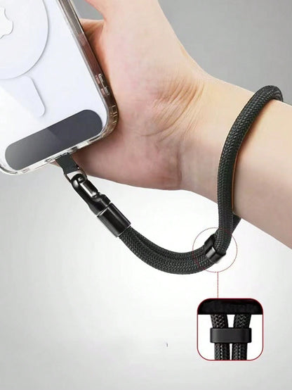 1pc Premium 360° Rotating Anti- Phone Lanyard, Adjustable Wrist Strap, Unisex Short Swivel Self-Locking Clip Wrist Cord