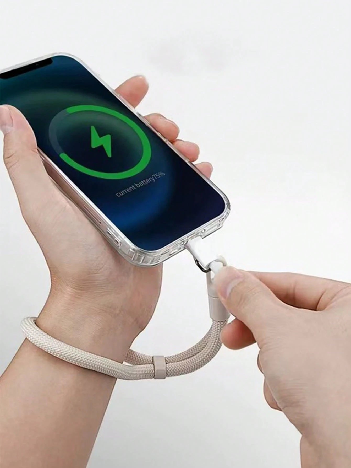 1pc Premium 360° Rotating Anti- Phone Lanyard, Adjustable Wrist Strap, Unisex Short Swivel Self-Locking Clip Wrist Cord