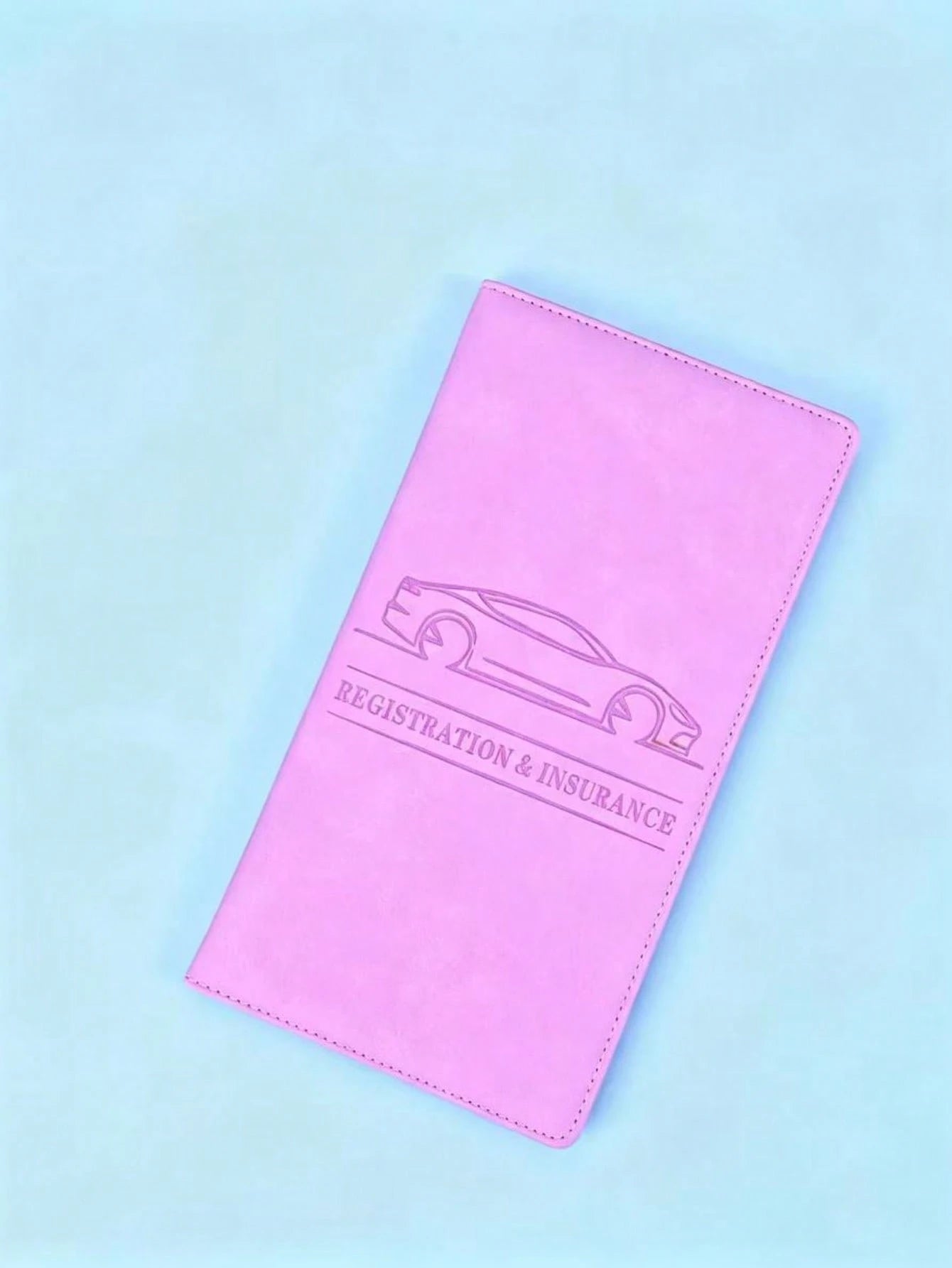 1pc PU Leather Car Registration And Insurance Card Holder, Car Registration And Insurance Card Holder, Car Document Storage Box Glove Box Organizer Car Insurance Folder, Unisex Car Glove Box Organizer