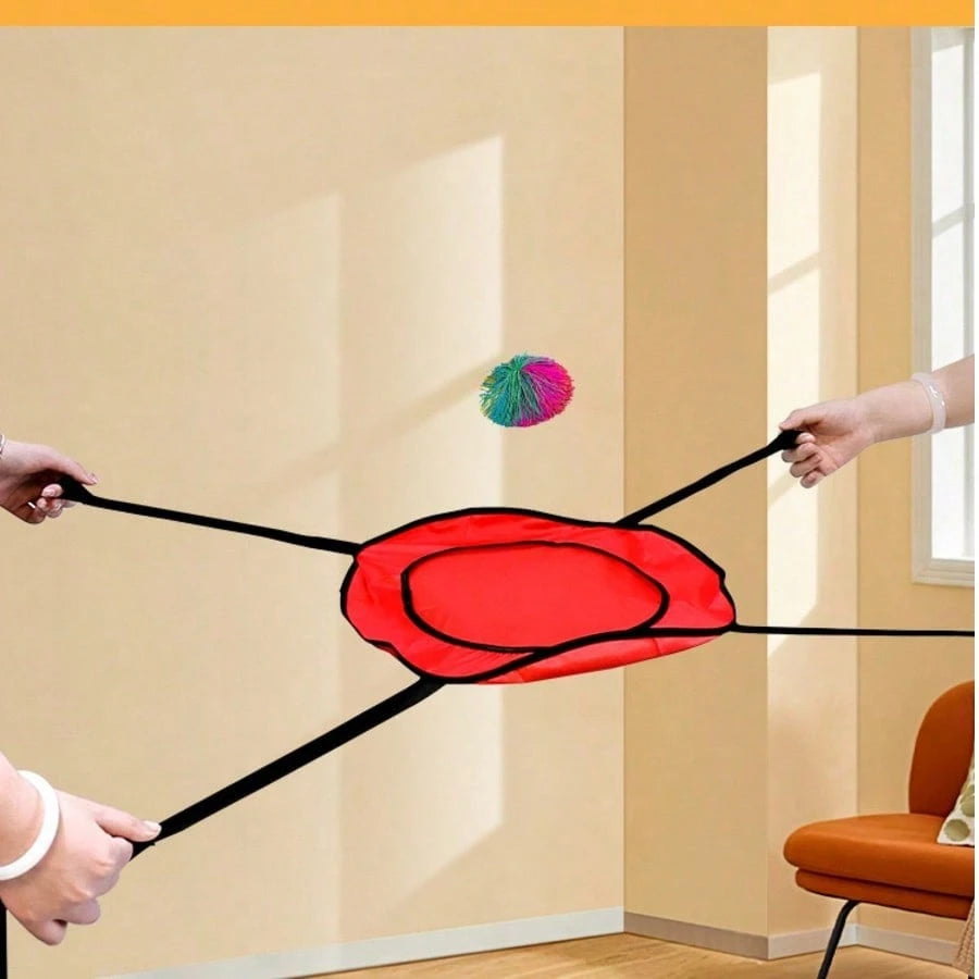 1pc Random Color Outdoor Fun Sports Family Toy, Two-Player Interactive Catch Ball Game, Sensory Game Toy Decoration, Perfect For Family Gatherings, Halloween, Christmas Gifts