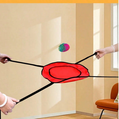 1pc Random Color Outdoor Fun Sports Family Toy, Two-Player Interactive Catch Ball Game, Sensory Game Toy Decoration, Perfect For Family Gatherings, Halloween, Christmas Gifts