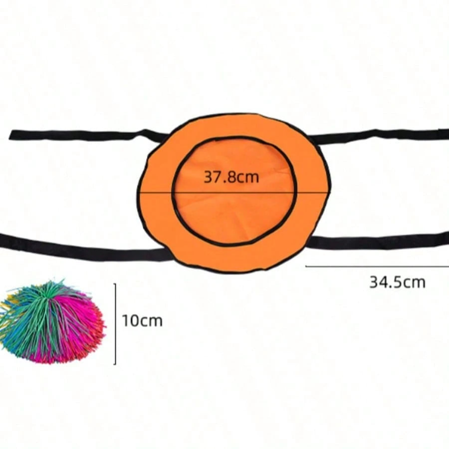 1pc Random Color Outdoor Fun Sports Family Toy, Two-Player Interactive Catch Ball Game, Sensory Game Toy Decoration, Perfect For Family Gatherings, Halloween, Christmas Gifts