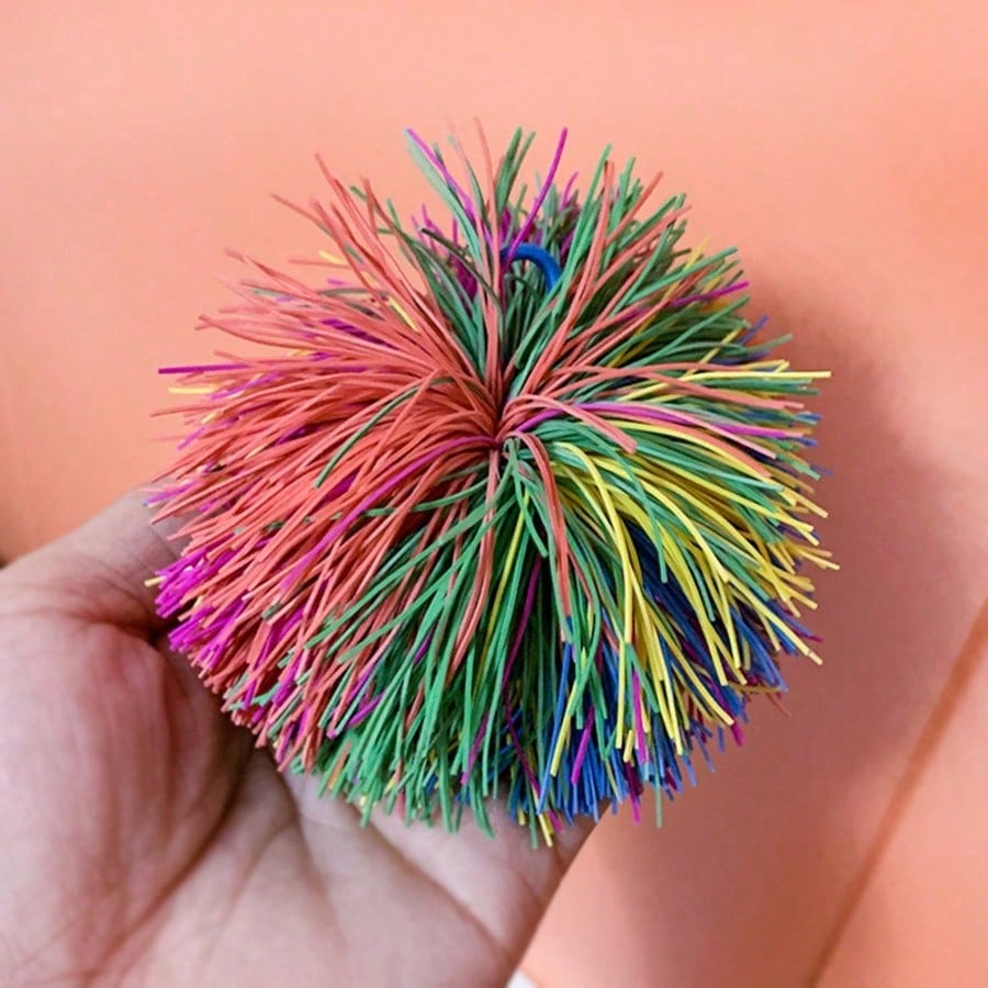 1pc Random Color Outdoor Fun Sports Family Toy, Two-Player Interactive Catch Ball Game, Sensory Game Toy Decoration, Perfect For Family Gatherings, Halloween, Christmas Gifts