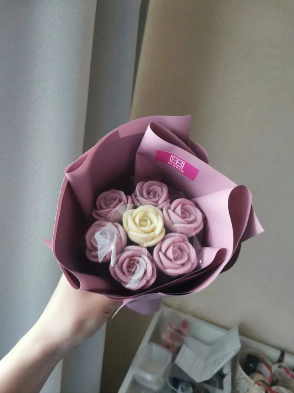 1pc Rose Flower Aroma Candle Silicone Mold, Handmade DIY Resin Casting Mold Rose Decor Home Ornament