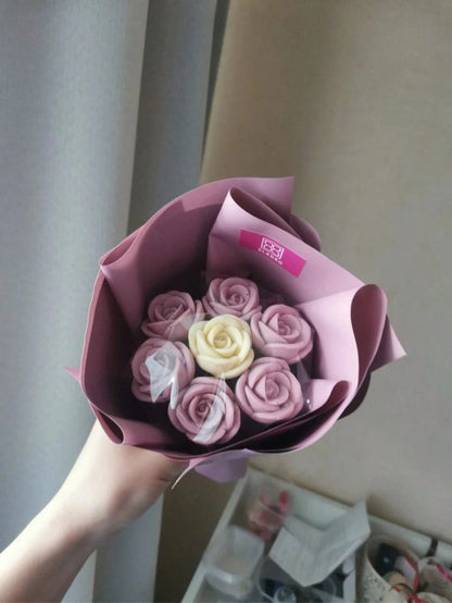 1pc Rose Flower Aroma Candle Silicone Mold, Handmade DIY Resin Casting Mold Rose Decor Home Ornament