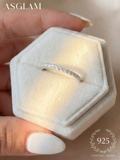 1pc S925 Sterling Silver Luxury Diamond Ring, Women's Jewelry, Girl Gift, Party Decor, Wedding Engagement Ring