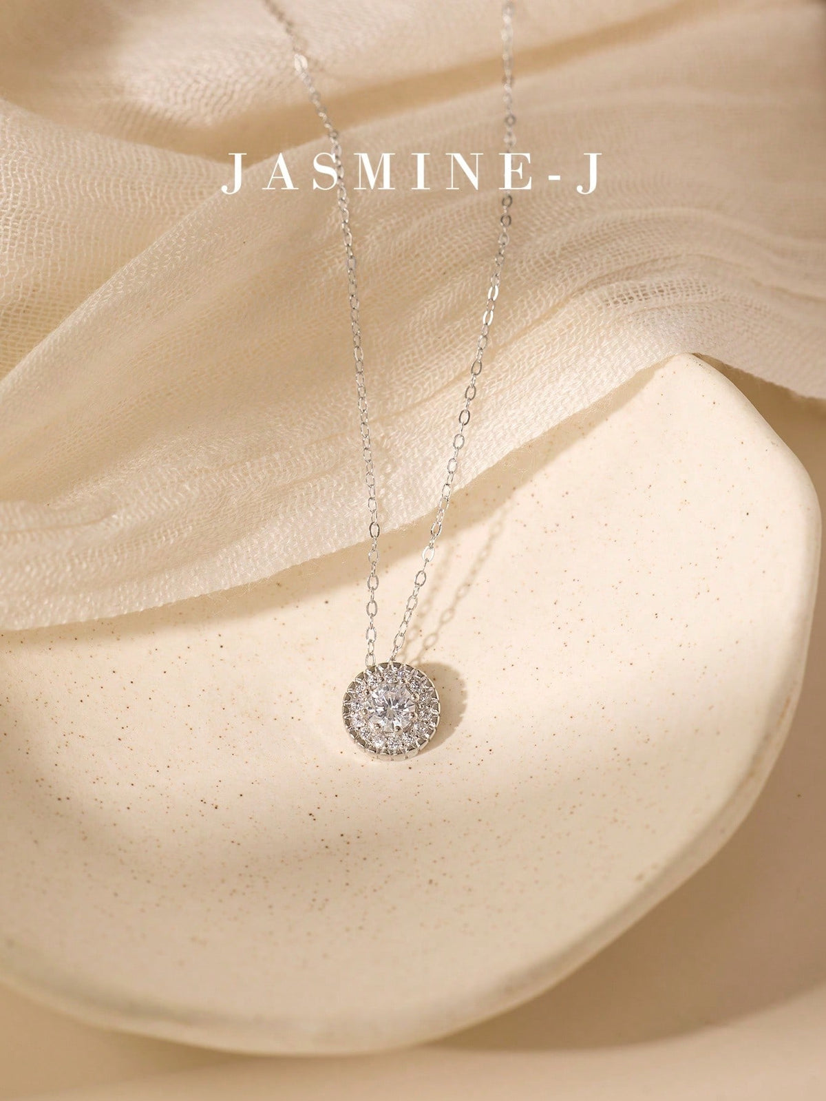 1pc S925 Sterling Silver Mini Round Full Rhinestone Pendant Necklace, Gold Diamond Necklace, Pure Silver 14K Gold Plated, Simple & Versatile, Elegant & Sophisticated, Women's Jewelry, Wedding Jewelry