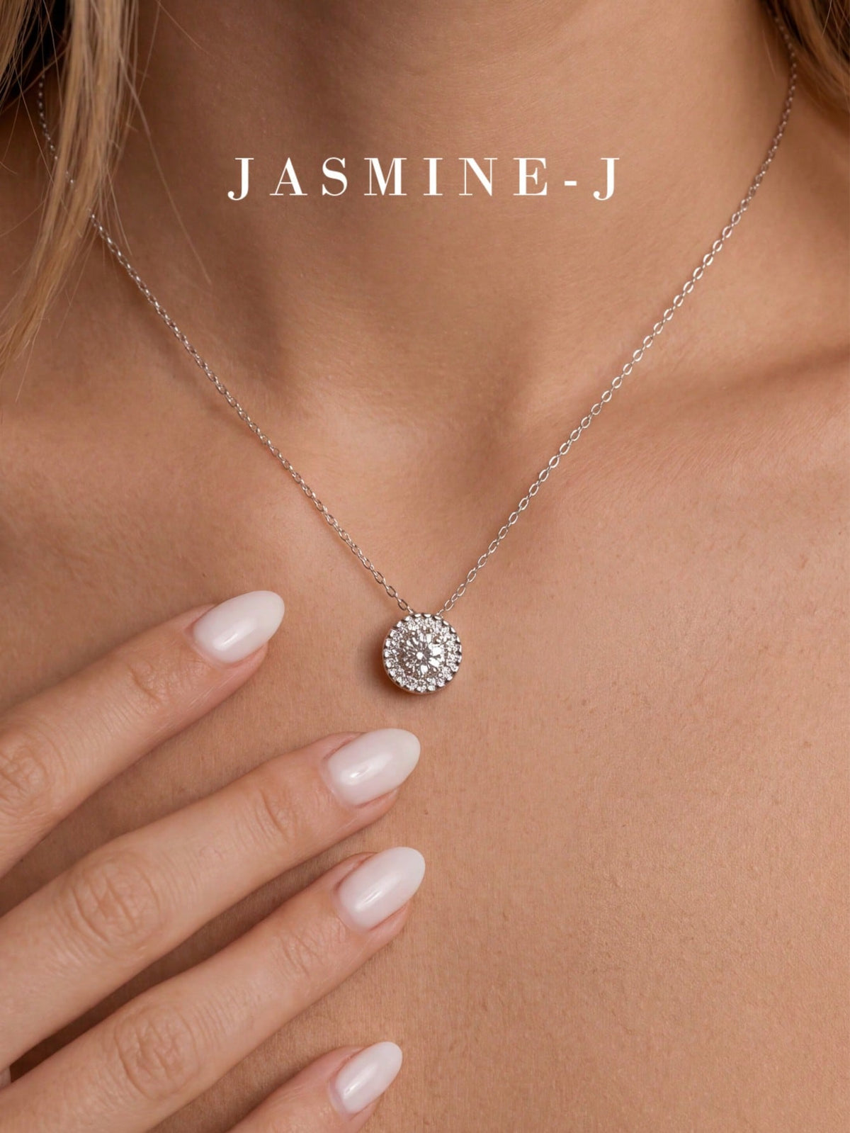 1pc S925 Sterling Silver Mini Round Full Rhinestone Pendant Necklace, Gold Diamond Necklace, Pure Silver 14K Gold Plated, Simple & Versatile, Elegant & Sophisticated, Women's Jewelry, Wedding Jewelry