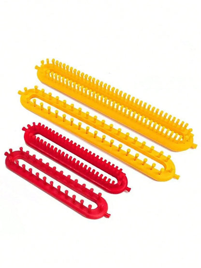 1pc/Set Handmade Knitting Kit With Knitting Loom, DIY Knitting Craft Weaving Tool, Crochet Hook, And Randomly Colored Accessories For Blanket, Scarf, Hat, Shawl, And Knit Sewing Projects