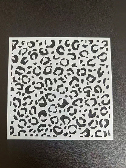 1pc Sexy Hollow Leopard Print Stencil Template, Leopard Face Makeup Tool, Suitable For Halloween, Carnival, Music Festival, Cosplay, Sexy Leopard Makeup, Asymmetrical Hollow Template, Painting Templat