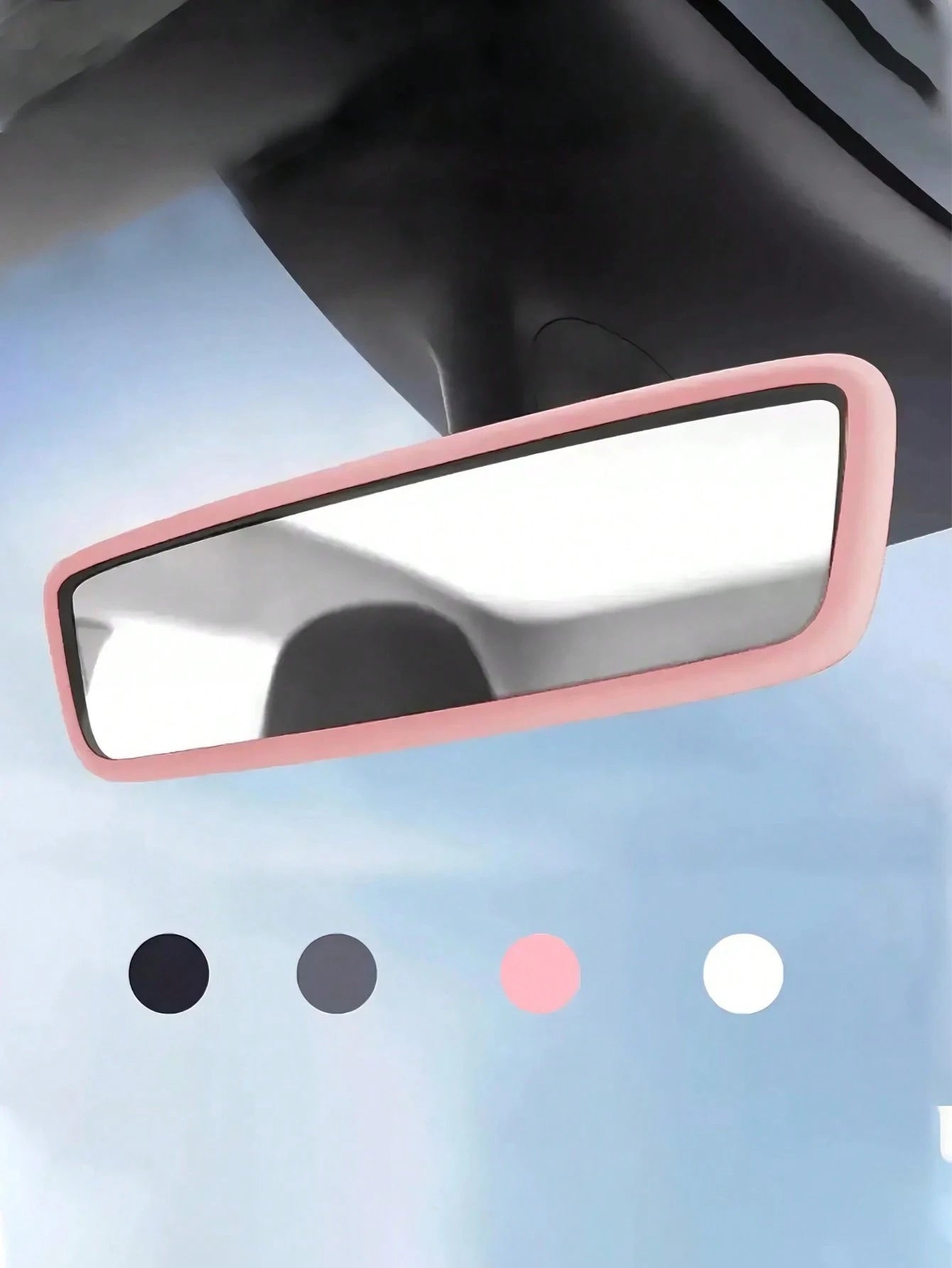 1pc Simple Silicone Rearview Mirror Protective Cover, Car Decor, Fit For Most Cars, Model Y/3 Center Console Protector, Protect Screen, Essential Car Accessory
