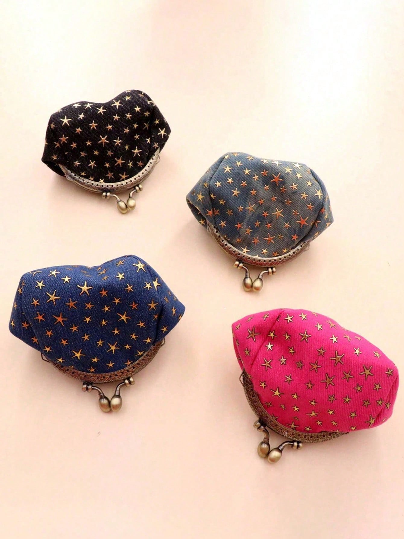 1pc Small Handbag, Women's Snap Fastener Fashion Wallet, Creative Women's Wallet, Mini Wallet, Coin Purse