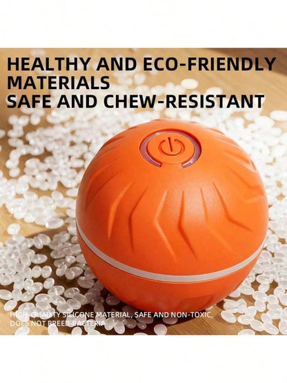 1pc Smart Rolling Ball, TPU Dog Ball, Pet Interactive Electric Toy, With LED Light Modes, Multiple Colors Available, Interactive Dog Toy Ball, Motion Activated Automatic Bouncing Rolling Dog Ball, Als