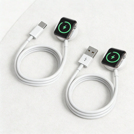 1pc Smart Watch Magnetic Charging Cable White USB/Type-C Portable Compact Durable Magnetic Charger Smart Watch Charging Cable Charging Board Compatible With Apple Watch Series Ultra/Ultra2/9/8/7/SE/6