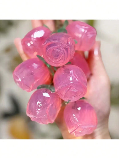 1pc,Soap Mold, Rose Silicone Mold, Suitable For Making Exquisite Rose-Shaped Soaps, Candles, Etc., Reusable Mold, Is The Perfect Gift For Handmade Lovers
