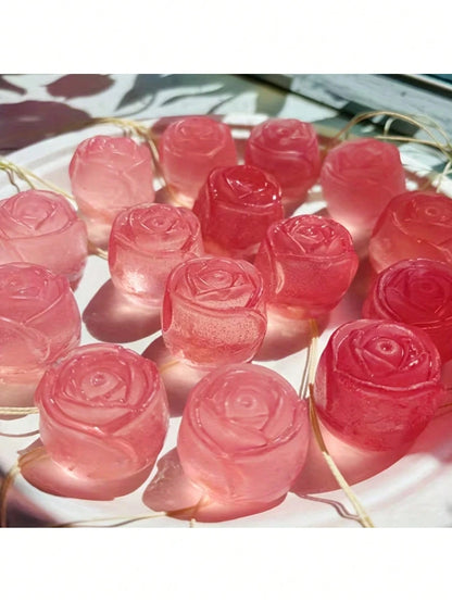 1pc,Soap Mold, Rose Silicone Mold, Suitable For Making Exquisite Rose-Shaped Soaps, Candles, Etc., Reusable Mold, Is The Perfect Gift For Handmade Lovers