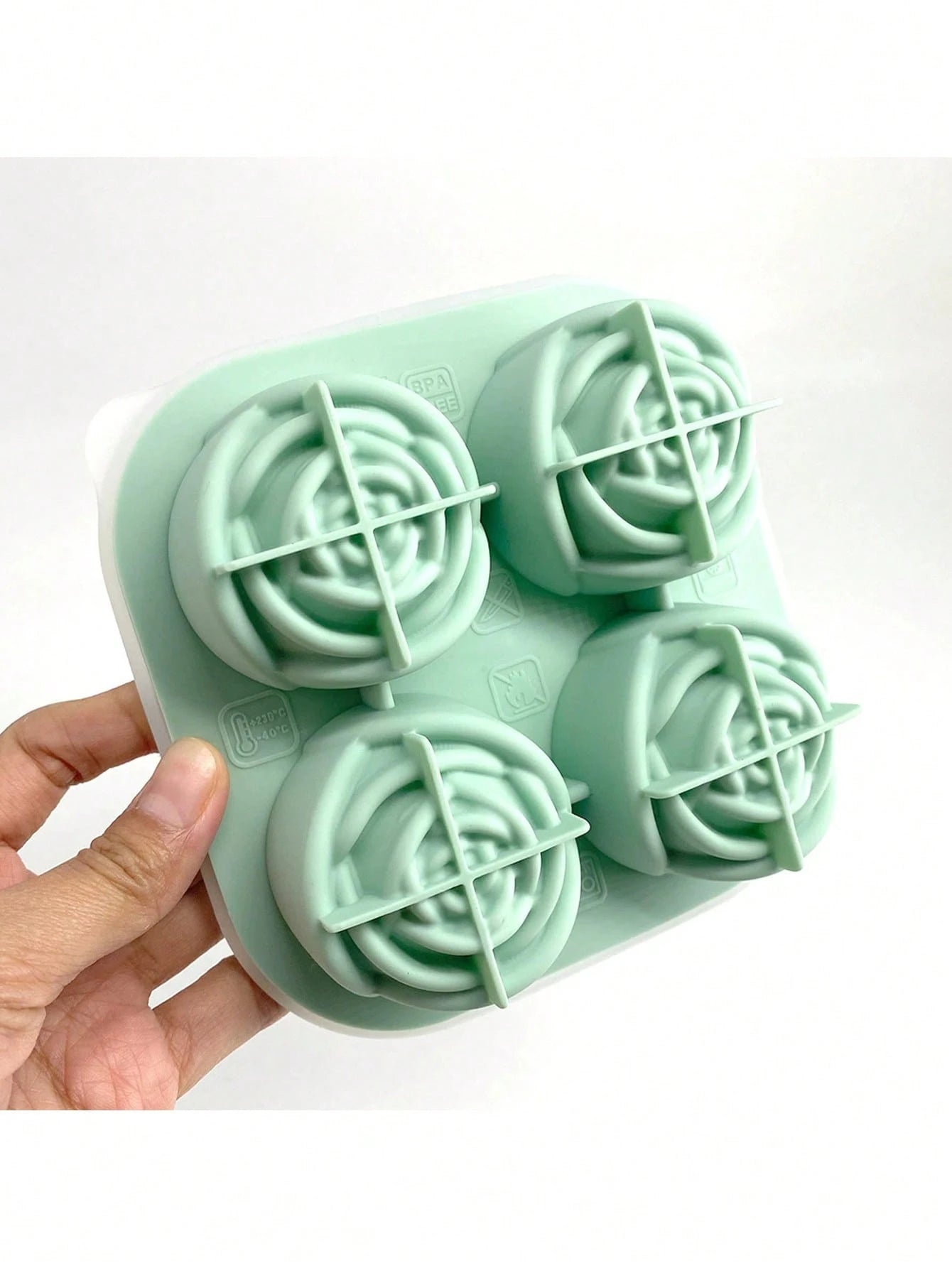 1pc,Soap Mold, Rose Silicone Mold, Suitable For Making Exquisite Rose-Shaped Soaps, Candles, Etc., Reusable Mold, Is The Perfect Gift For Handmade Lovers
