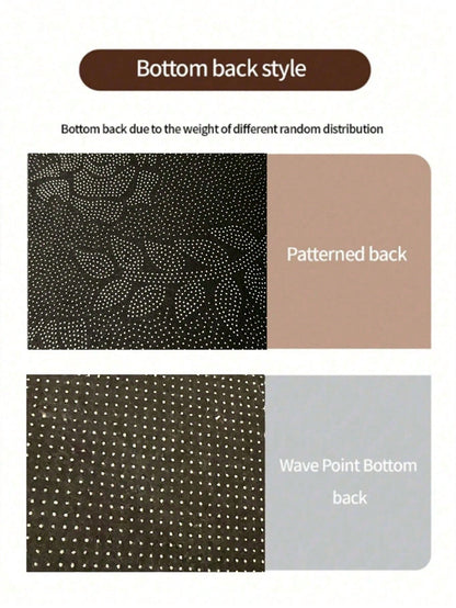 1pc Soft, Absorbent, Fluffy Mint Green Leaf Pattern Bathroom Mat, Suitable For Home Decor, Entryway And Indoor Protection, Bathroom Mat, Bathroom Rug, Door Mat, Small Rug, Carpet, Mat, Home Decor, Are