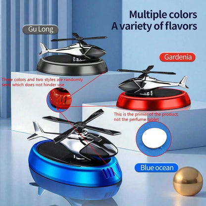 1pc Solar Powered Rotating Airplane Car Fragrance Diffuser, Hanging Vehicle Air Freshener, Long Lasting Scent