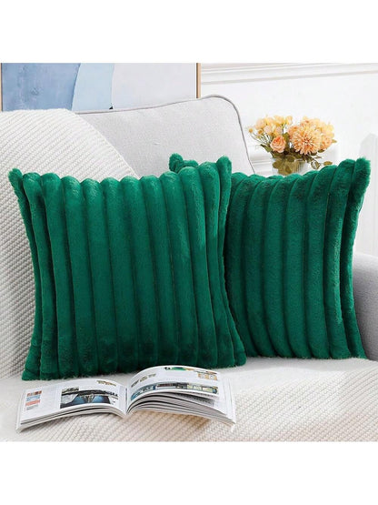 1pc Solid Color Pillow Cover (Pillow Insert Not Included), Fabric Throw Pillow Case, Suitable For Living Room Sofa