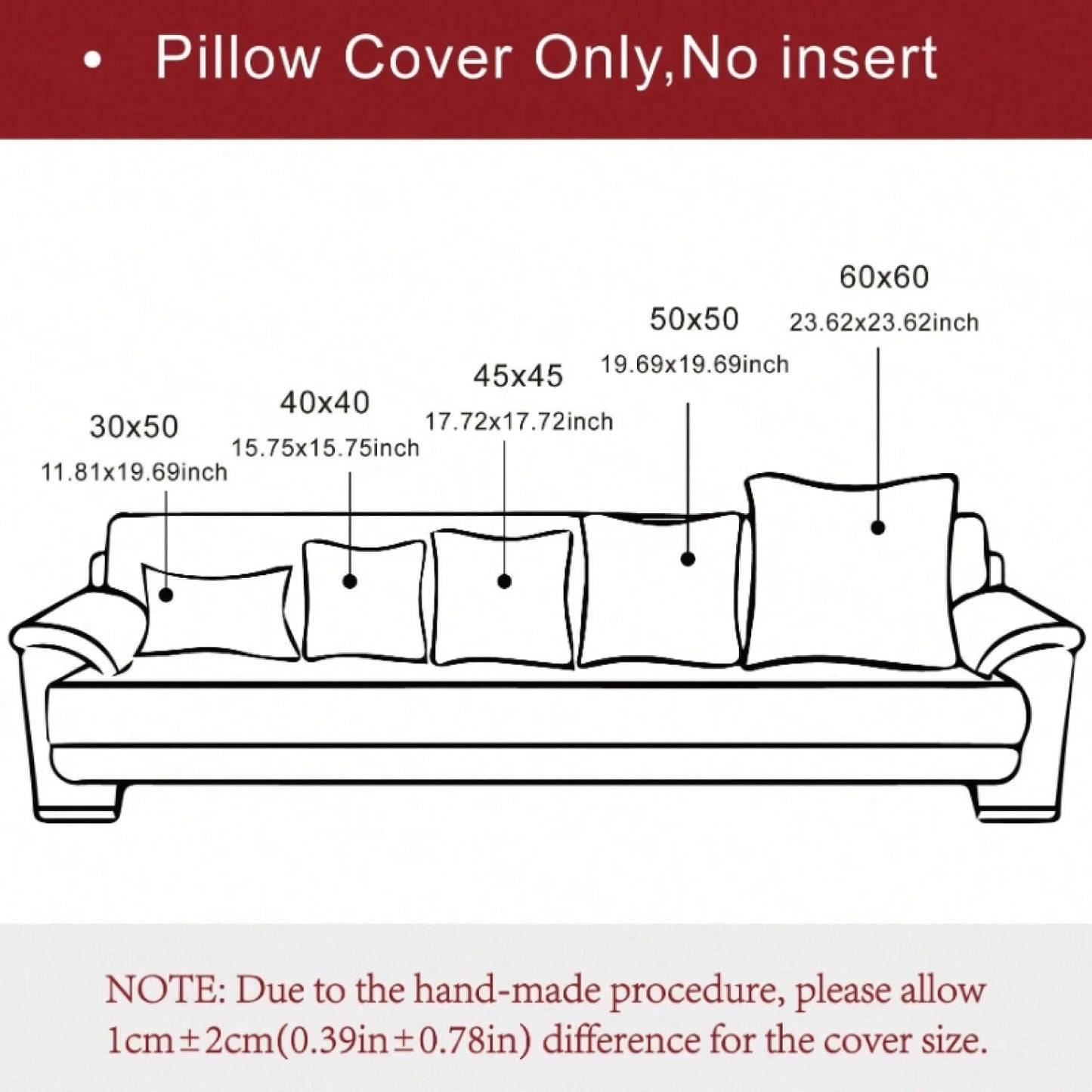 1pc Solid Color Pillow Cover (Pillow Insert Not Included), Fabric Throw Pillow Case, Suitable For Living Room Sofa