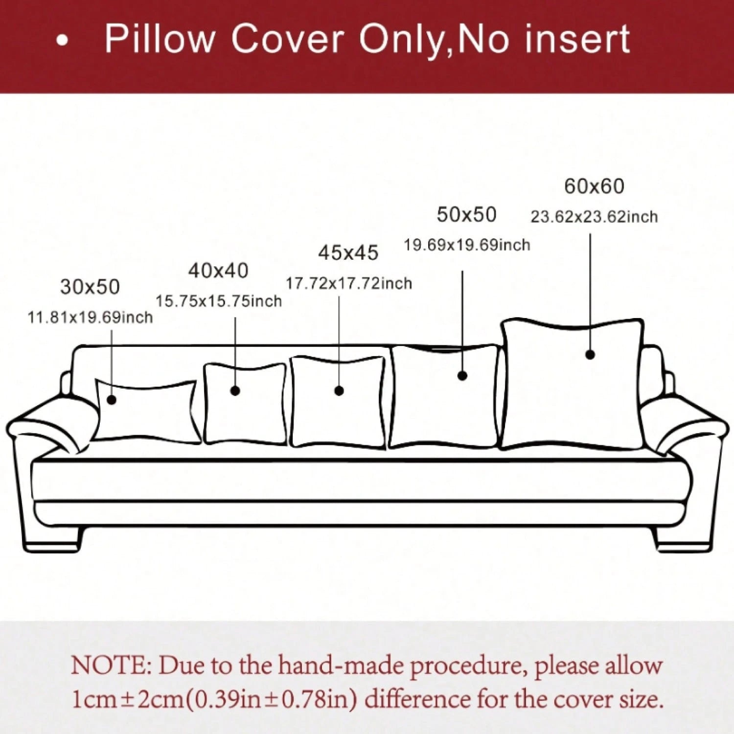 1pc Solid Color Pillow Cover (Pillow Insert Not Included), Fabric Throw Pillow Case, Suitable For Living Room Sofa