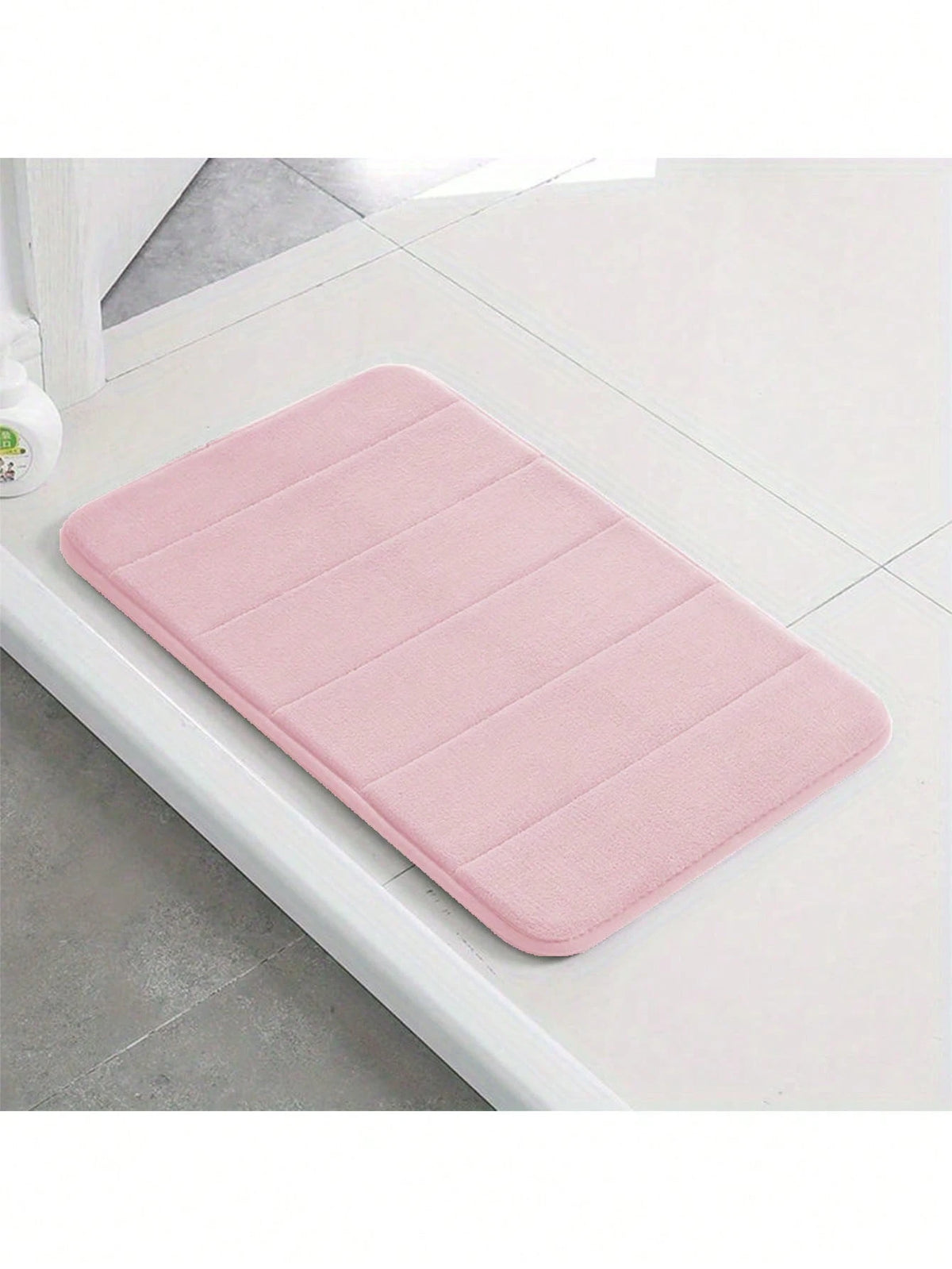 1pc Solid Color Simple Soft Memory Foam Sponge Absorbent And Non-Slip Bathroom Toilet Floor Mat Home Bathroom Decor Bath Rug Floor Carpet Outdoor Rug Door Mat Fall Decor Bathroom Accessories Back To S