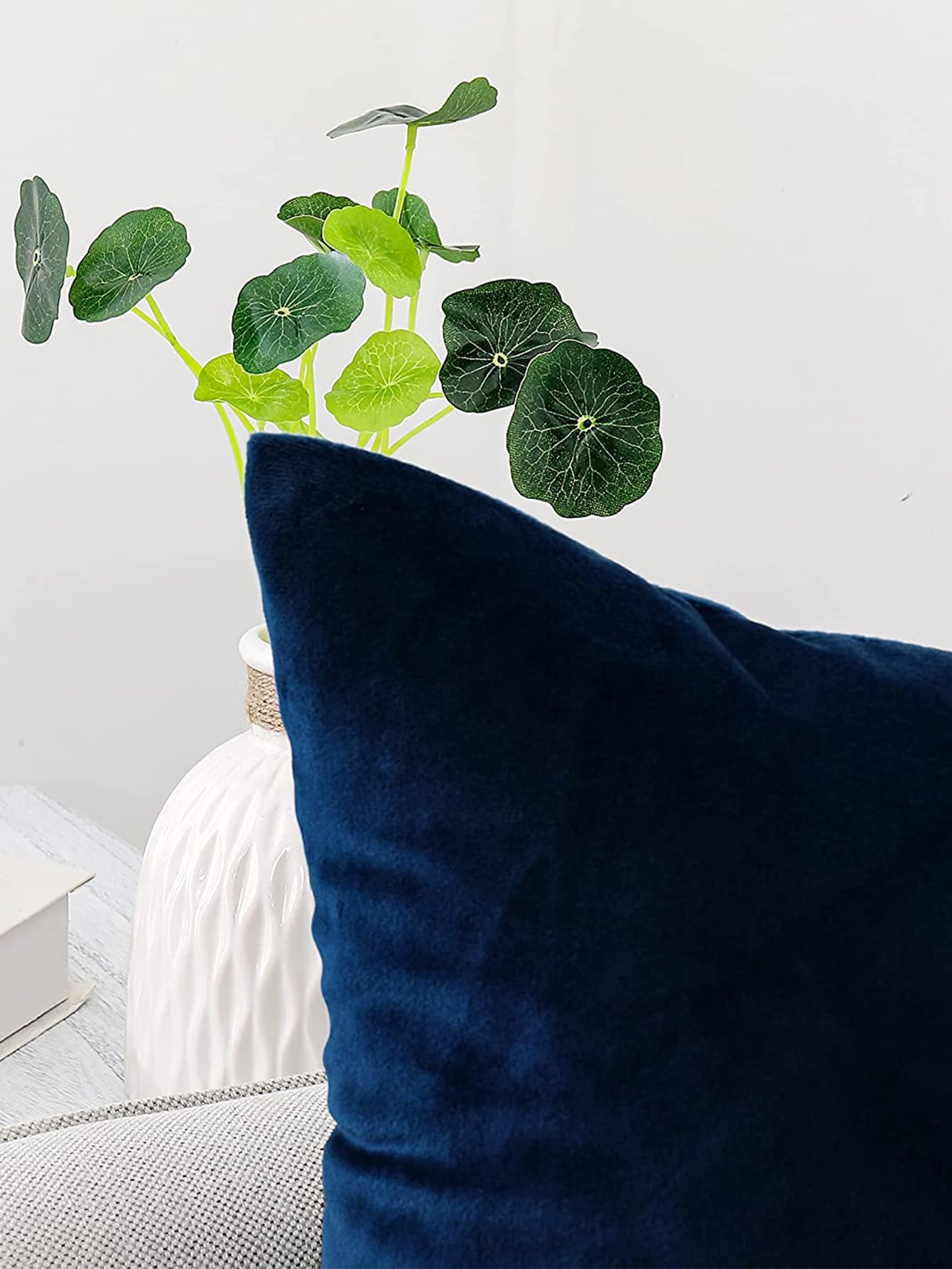 1pc Solid Decorative Throw Pillow Case Without Filler, Modern Fabric Cushion Cover For Living Room, Home Decor