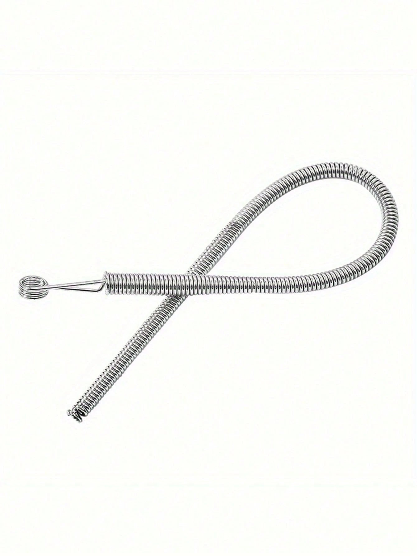 1pc Spring Drawstring Replacement Tool| 2-In-1 Pants Hoodie Skirt Elastic Band Inserter| Home Essential Tool Set With Waistband Puller No Sewing DIY Helper| Women's Christmas Gift (Steel Spring, Fl