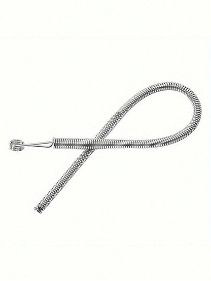 1pc Spring Drawstring Replacement Tool| 2-In-1 Pants Hoodie Skirt Elastic Band Inserter| Home Essential Tool Set With Waistband Puller No Sewing DIY Helper| Women's Christmas Gift (Steel Spring, Fl