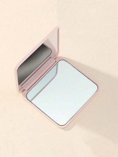 1pc Square Dual-Sided Flip Mirror, Compact Vanity Mirror, Pocket Mirror, Small Mirror, Living Room Home Bedroom Bathroom House Decor, Travel Stuff, Wedding, Party, Birthday, Gifts For Men Mom Dad Best