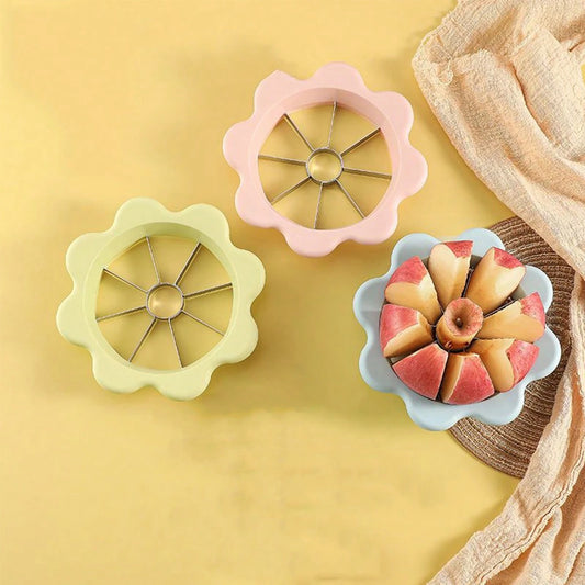 1pc Stainless Steel Flower Shaped Apple Cutter, Multifunction Fruit Corer & Divider, Household Kitchen Fruit Cutting Tool