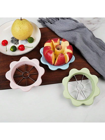 1pc Stainless Steel Flower Shaped Apple Cutter, Multifunction Fruit Corer & Divider, Household Kitchen Fruit Cutting Tool