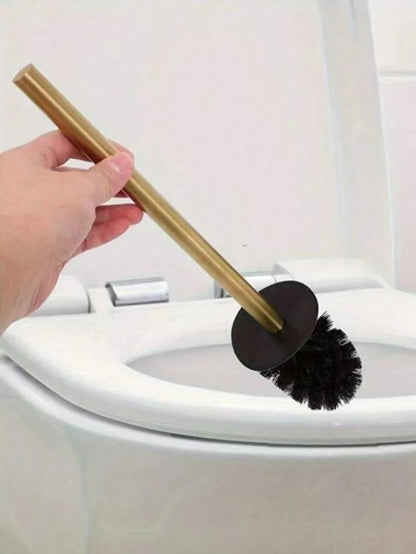 1pc Standing Toilet Brush Set, Bathroom Toilet Cleaning Brush With Holder, Odorless Floor Mounted Toilet Brush Bathroom Decor Fall Decor