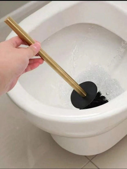 1pc Standing Toilet Brush Set, Bathroom Toilet Cleaning Brush With Holder, Odorless Floor Mounted Toilet Brush Bathroom Decor Fall Decor
