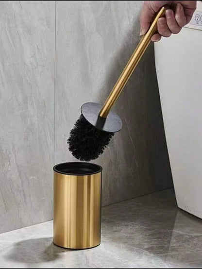 1pc Standing Toilet Brush Set, Bathroom Toilet Cleaning Brush With Holder, Odorless Floor Mounted Toilet Brush Bathroom Decor Fall Decor