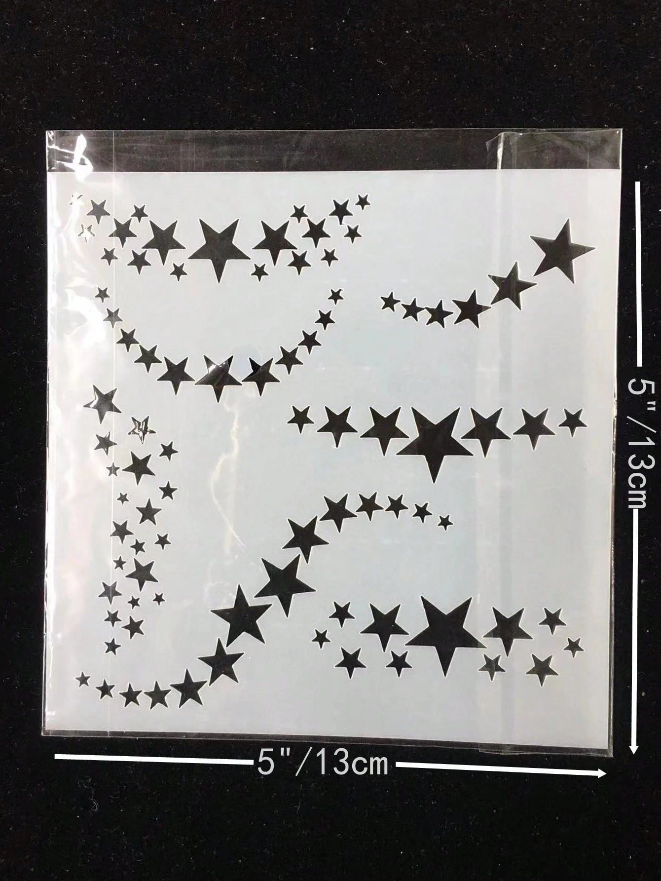 1pc Star Hollow Painting Template, Simple Multi-Purpose Painting Template For Drawing, DIY Craft Back To School,Back To School,School Supplies