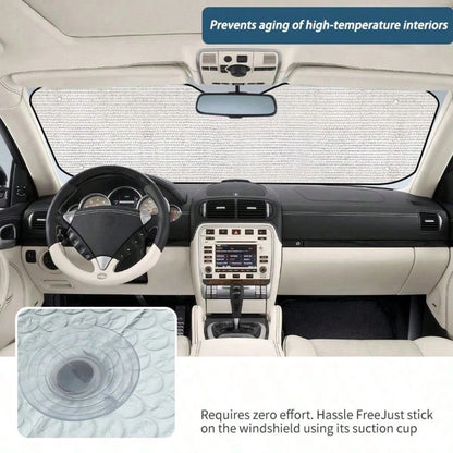 1pc Starry Sky Car Sunshade, Summer Car Interior Sun Protection, Front Windshield Sunshade, Blocks Sunlight, UV Rays And Heat, Protects Car Interior