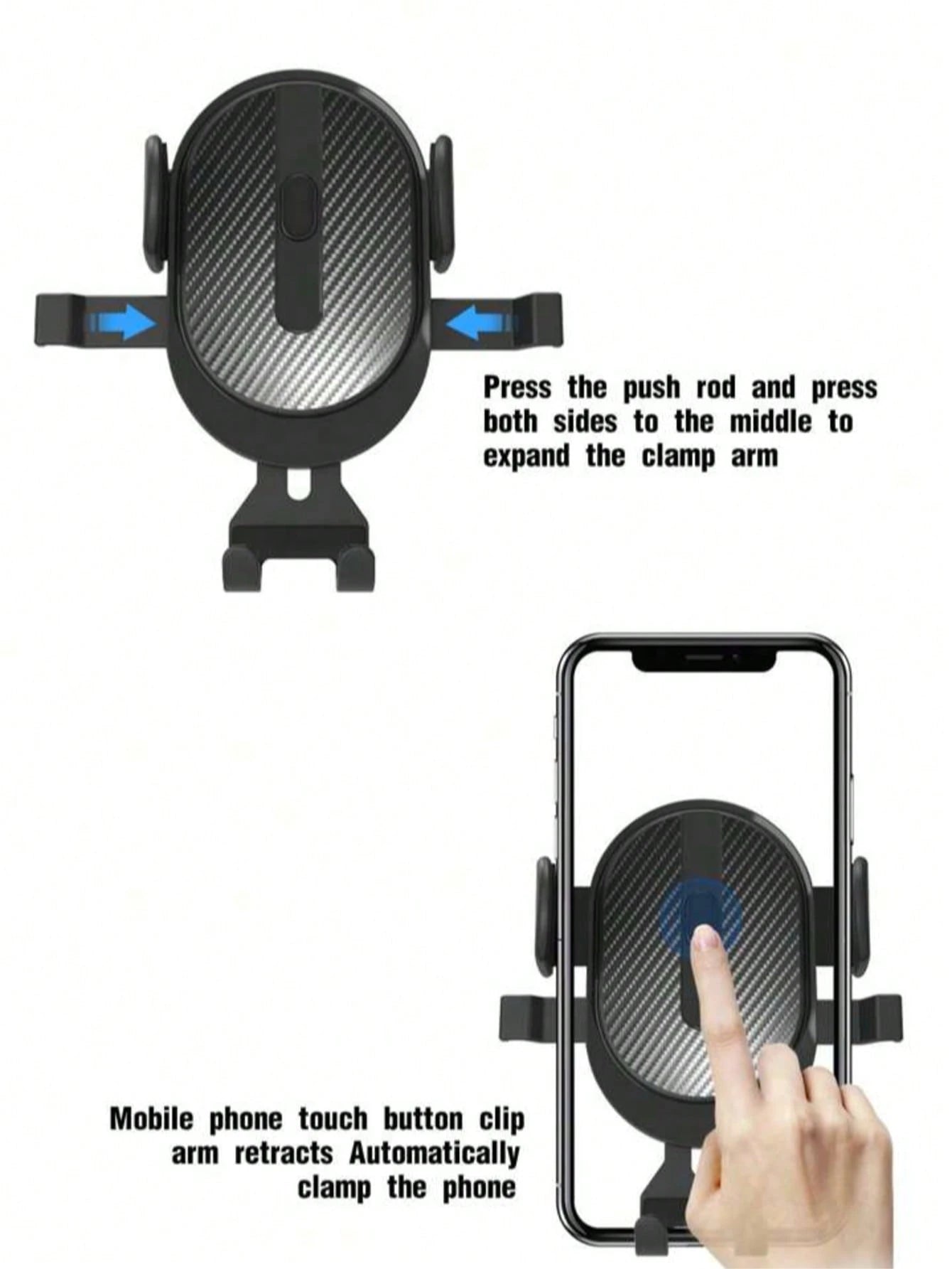 1pc Suction Cup Car Phone Holder, Suction Cup Car Phone Mount, Phone Stand, Dashboard And Windshield Installation, Adjustable Arm, Easy Installation