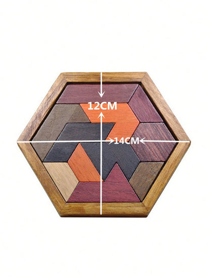 1pc Tangram Design Adult Puzzle