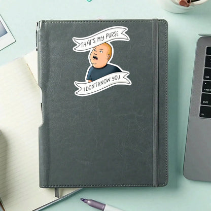 1PC That's My Purse Sticker, Funny Bobby Laptop Decal, I Don't Know You Vinyl, Self Defense Humor Gift, Waterproof Peel & Stick Water Bottle Sticker, Durable Purse Protector Tumbler Decal