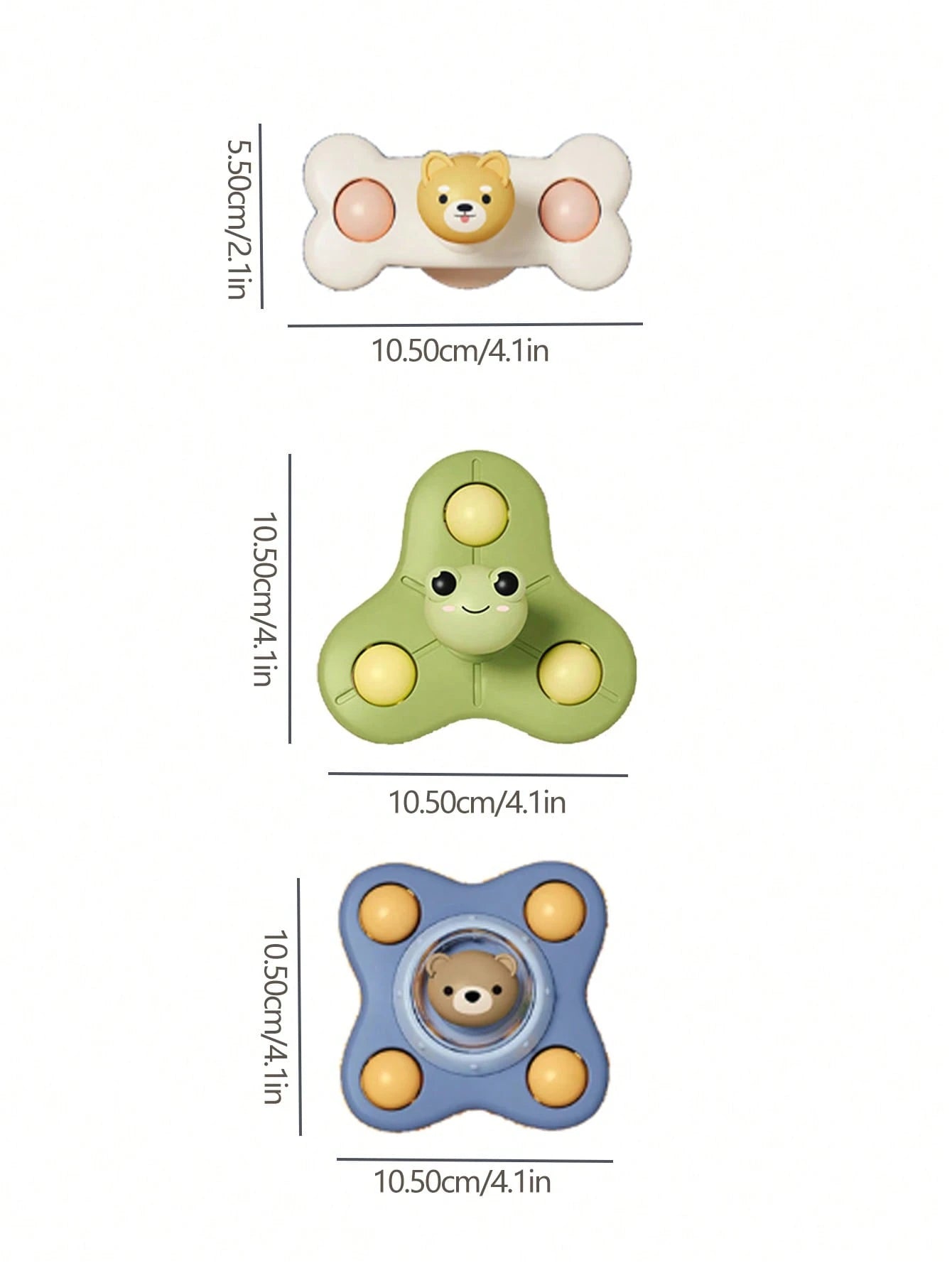 1pc Toddler Airplane Suction Cup Spinning Toy, Cartoon Sensory Developmental Bath Toy, Suitable For Easter, Carnival, Children's Day Holiday Gifts